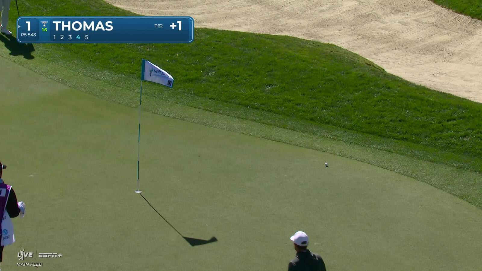 Justin Thomas | Round 2 | 1st hole | Shot 4 | 2025 Valspar