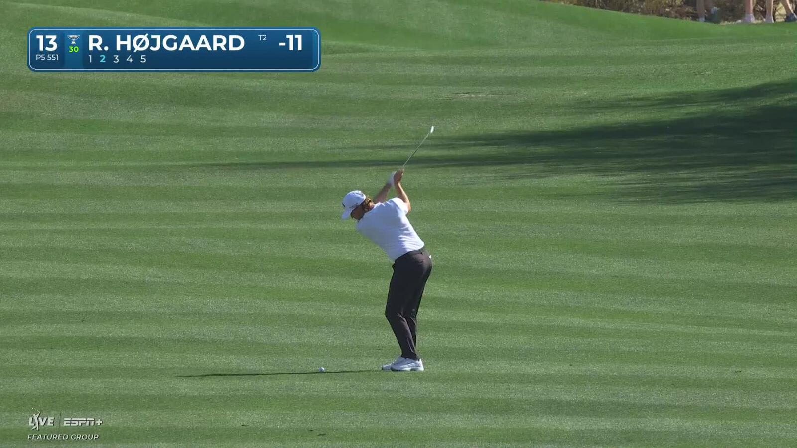 Rasmus Højgaard | Round 3 | 13th hole | Shot 2 | 2025 WM Phoenix Open