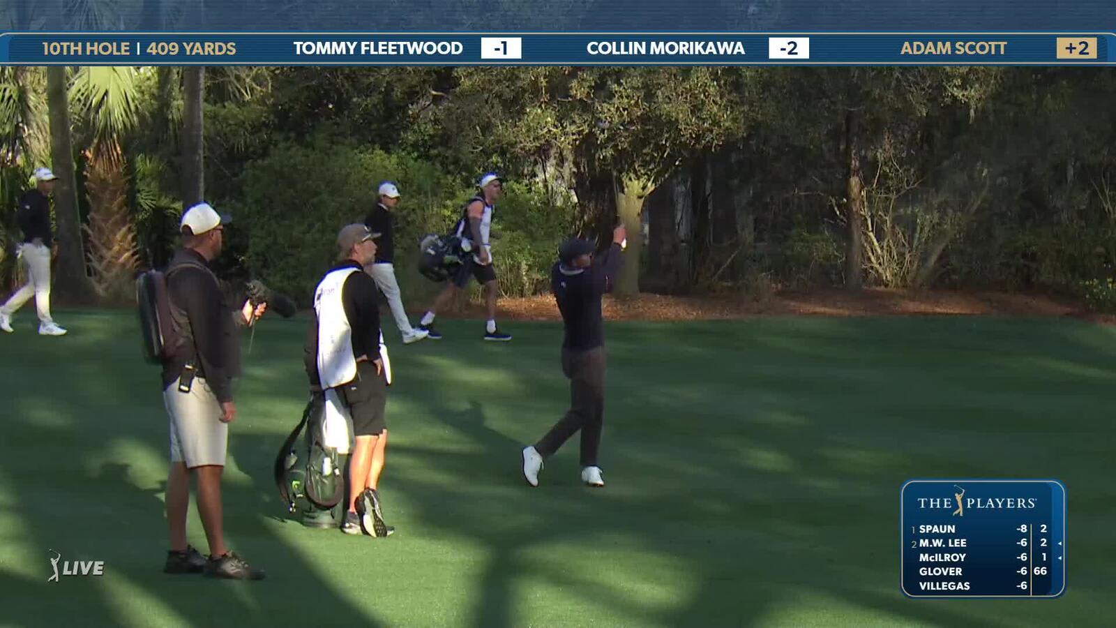 Adam Scott | Round 2 | 10th hole | Shot 2 | 2025 THE PLAYERS