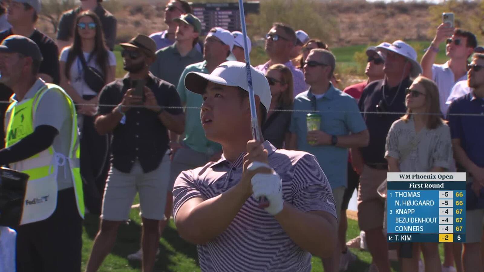 Tom Kim | Round 1 | 6th hole | Shot 2 | 2025 WM Phoenix Open