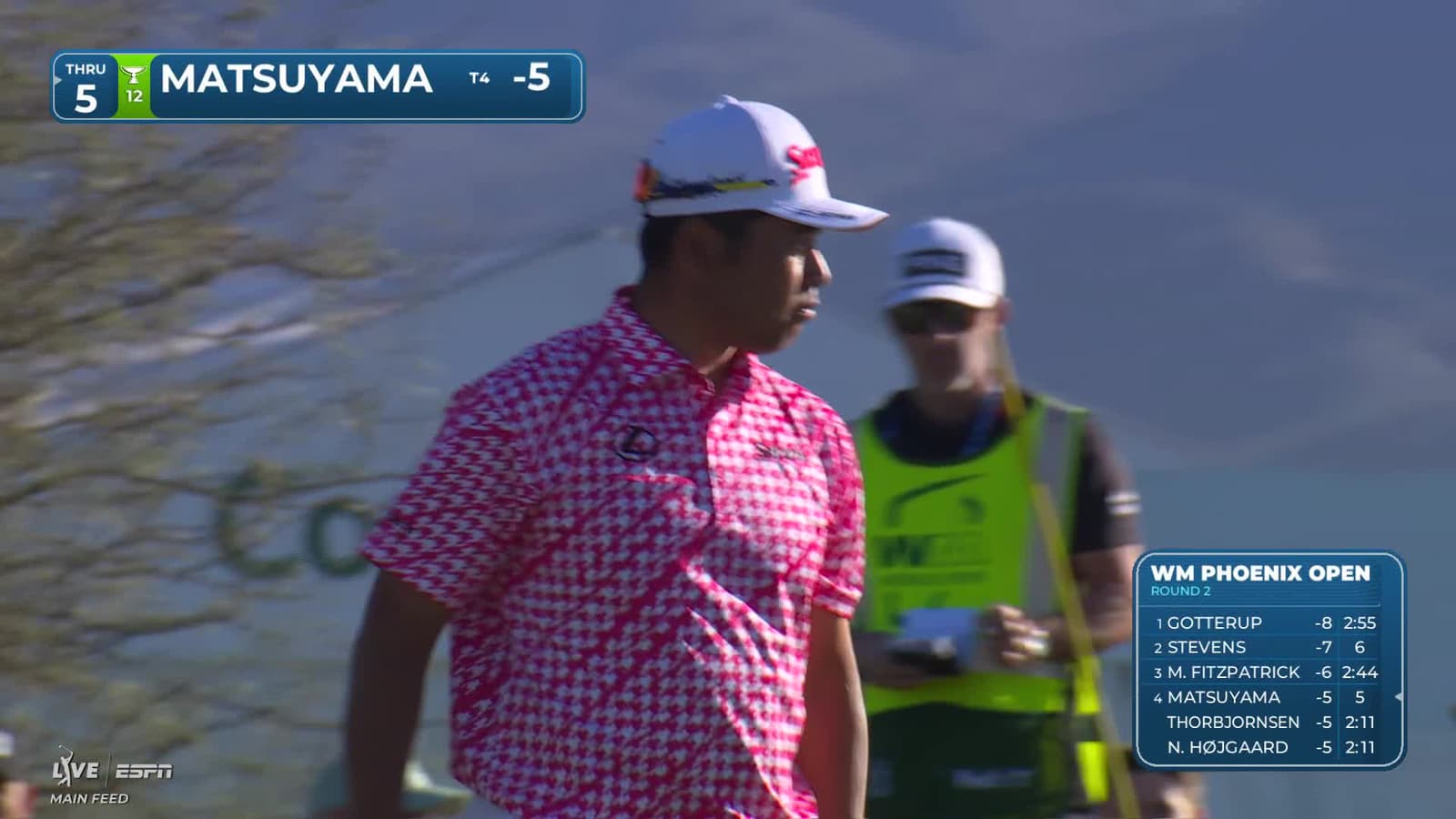 Hideki Matsuyama | Round 2 | 14th hole | Shot 3 | 2026 WM Phoenix Open