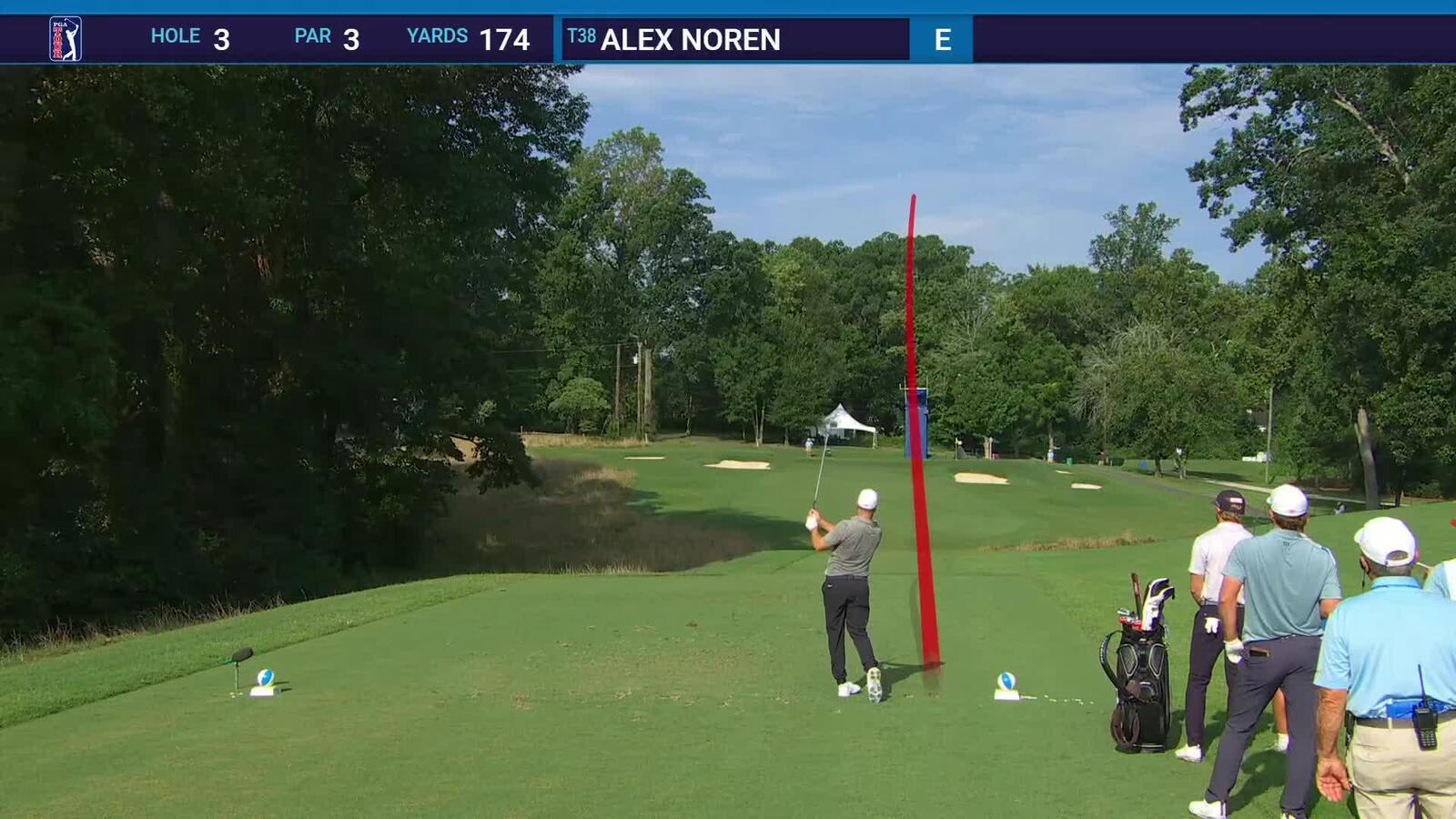 Alex Noren | Round 1 | 3rd hole | Shot 1 | 2025 Wyndham