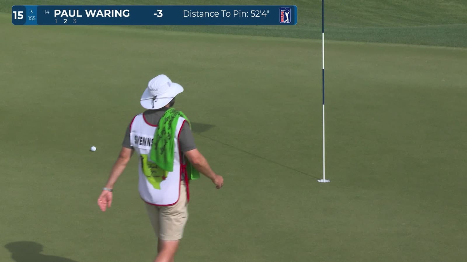 Paul Waring | Round 1 | 15th hole | Shot 2 | -1 Houston Open
