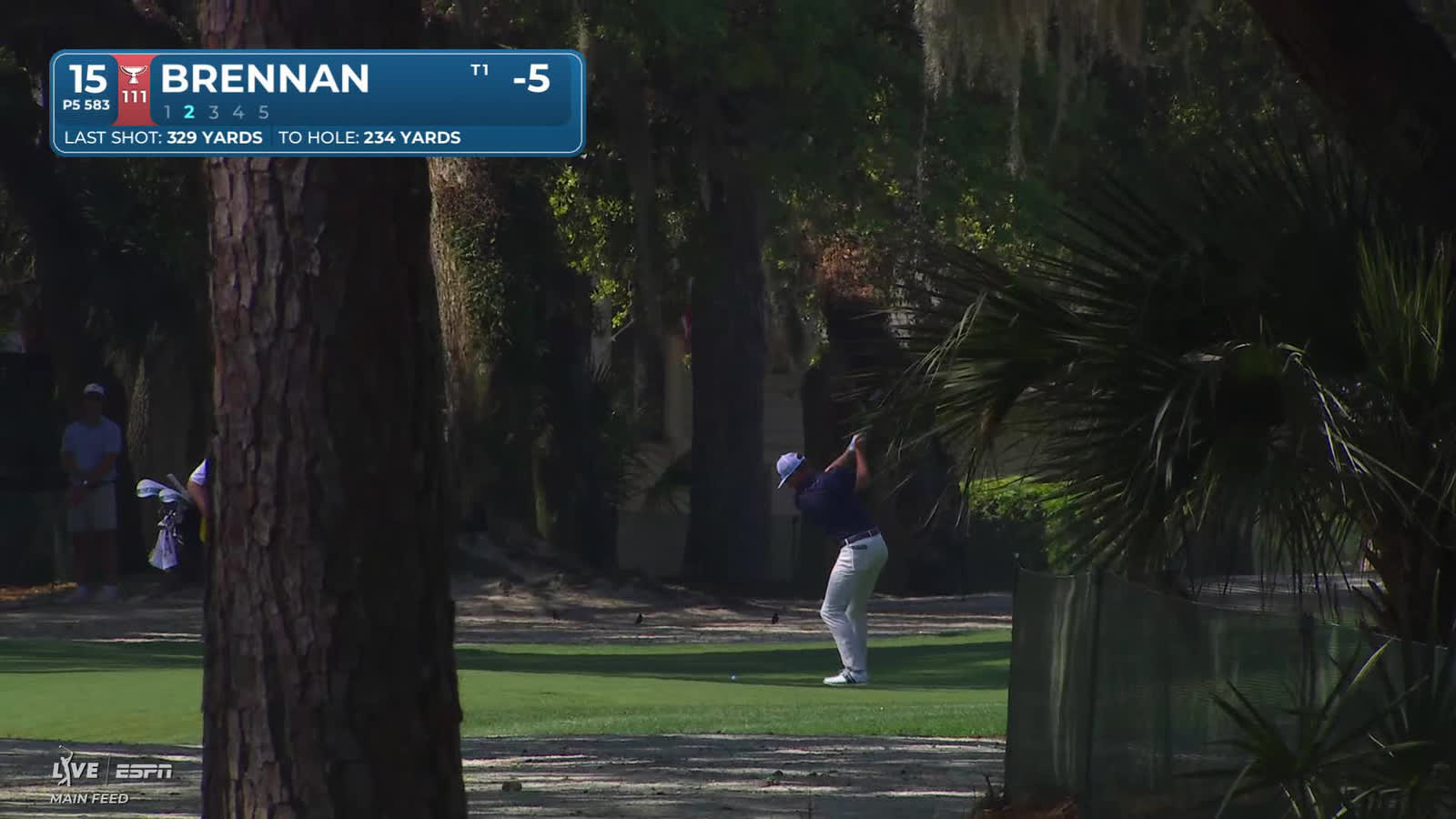 Michael Brennan | Round 1 | 15th hole | Shot 2 | 2026 RBC Heritage
