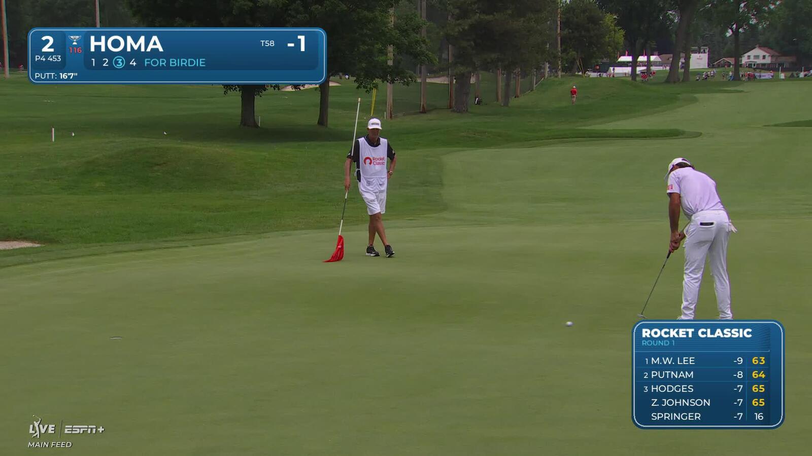 Max Homa | Round 1 | 2nd hole | Shot 3 | 2025 Rocket Classic