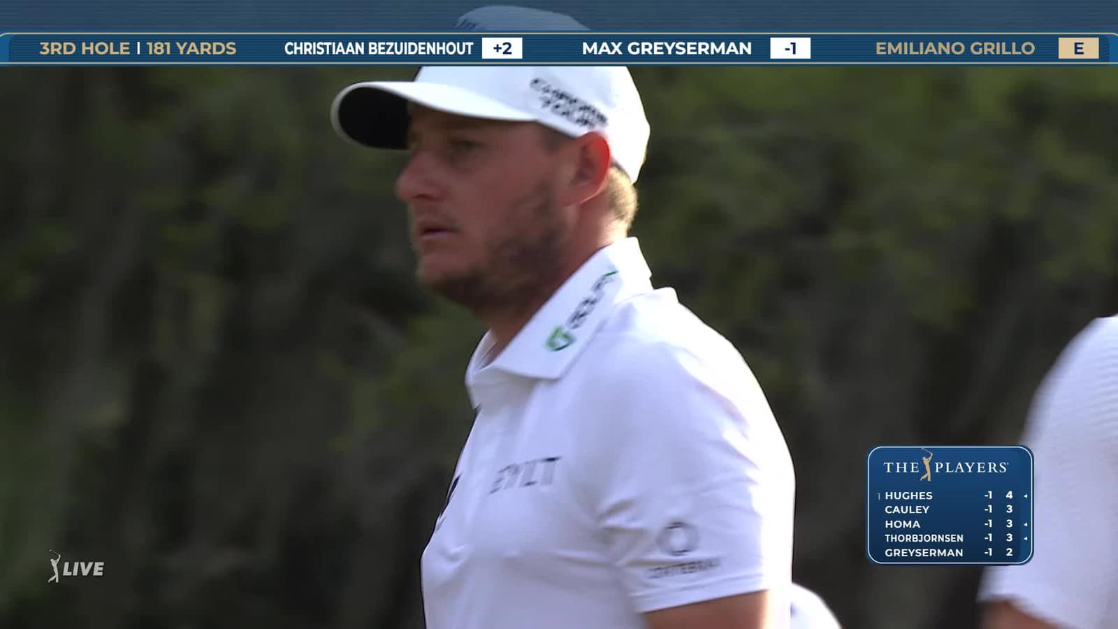 Emiliano Grillo | Round 1 | 3rd hole | Shot 4 | 2026 THE PLAYERS