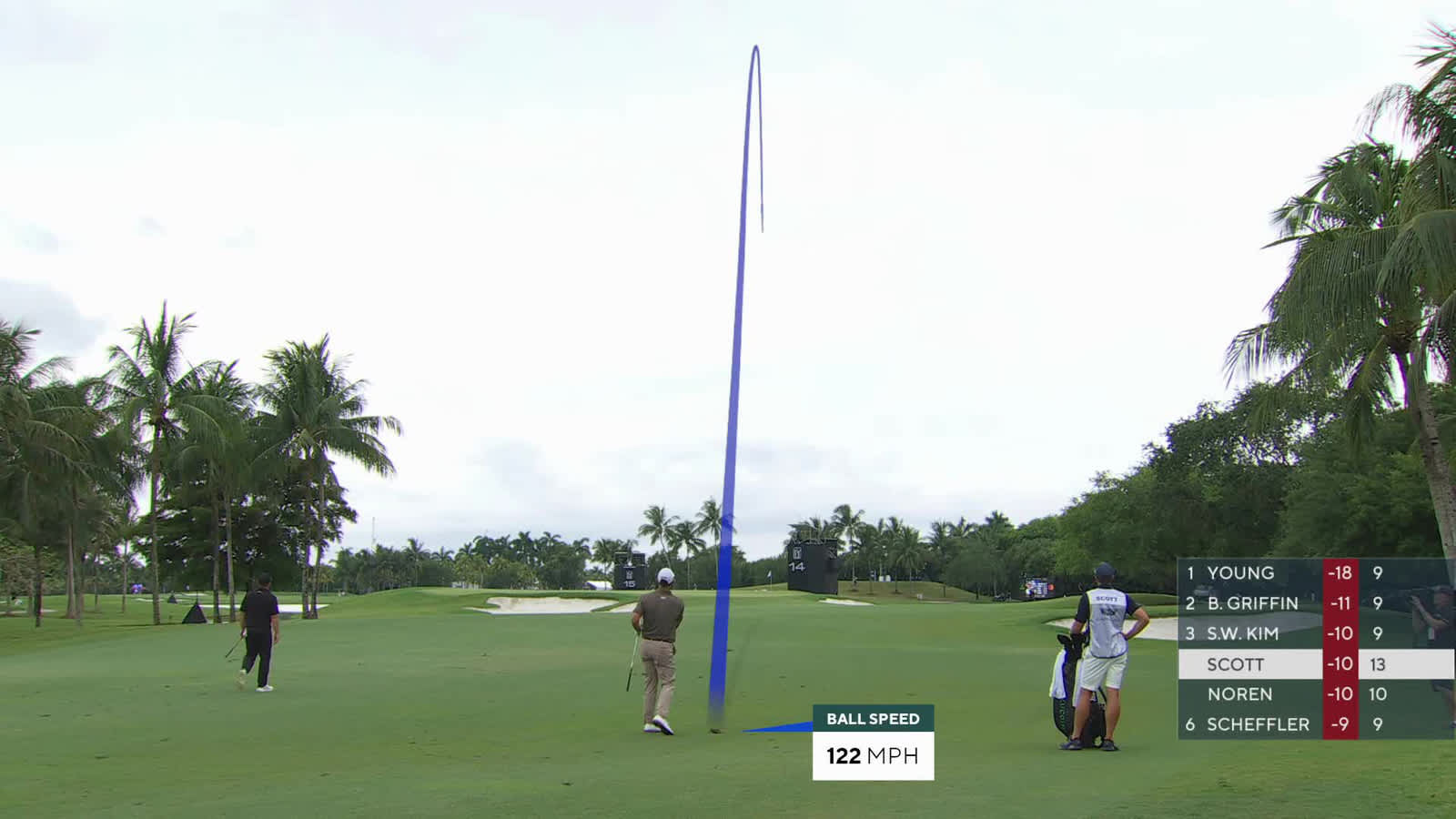 Adam Scott | Round 4 | 14th hole | Shot 2 | 2026 Cadillac
