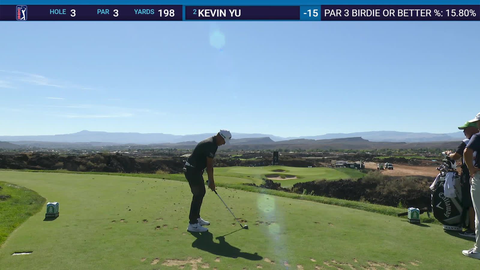 Kevin Yu | Round 4 | 3rd hole | Shot 1 | 2025 Bank of Utah