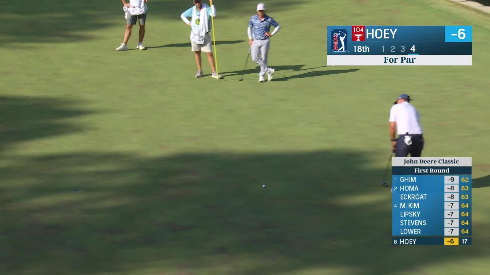 Rico Hoey | Round 1 | 18th hole | Shot 4 | 2025 John Deere