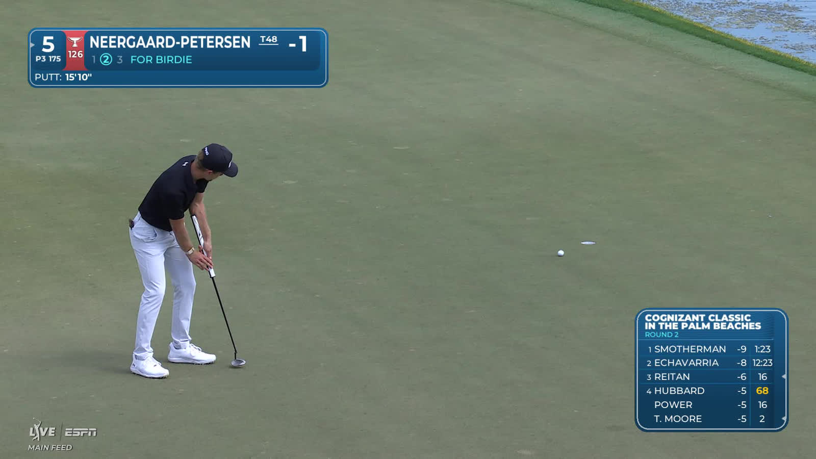 Rasmus Neergaard-Petersen | Round 2 | 5th hole | Shot 2 | 2026 Cognizant Classic
