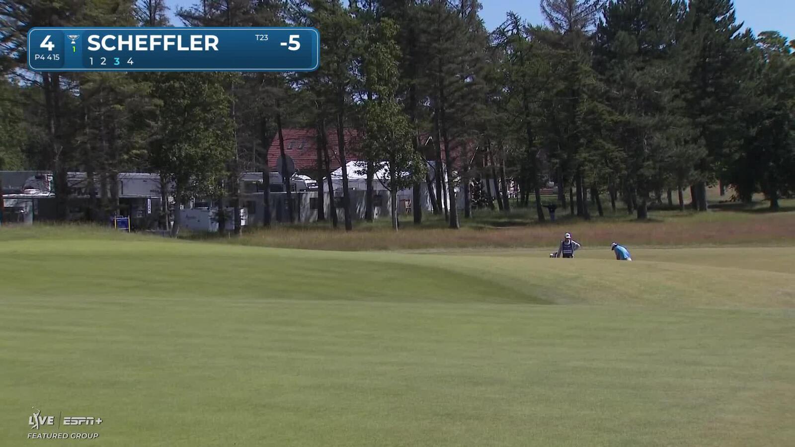 Scottie Scheffler | Round 3 | 4th hole | Shot 3 | 2025 Genesis Scottish Open