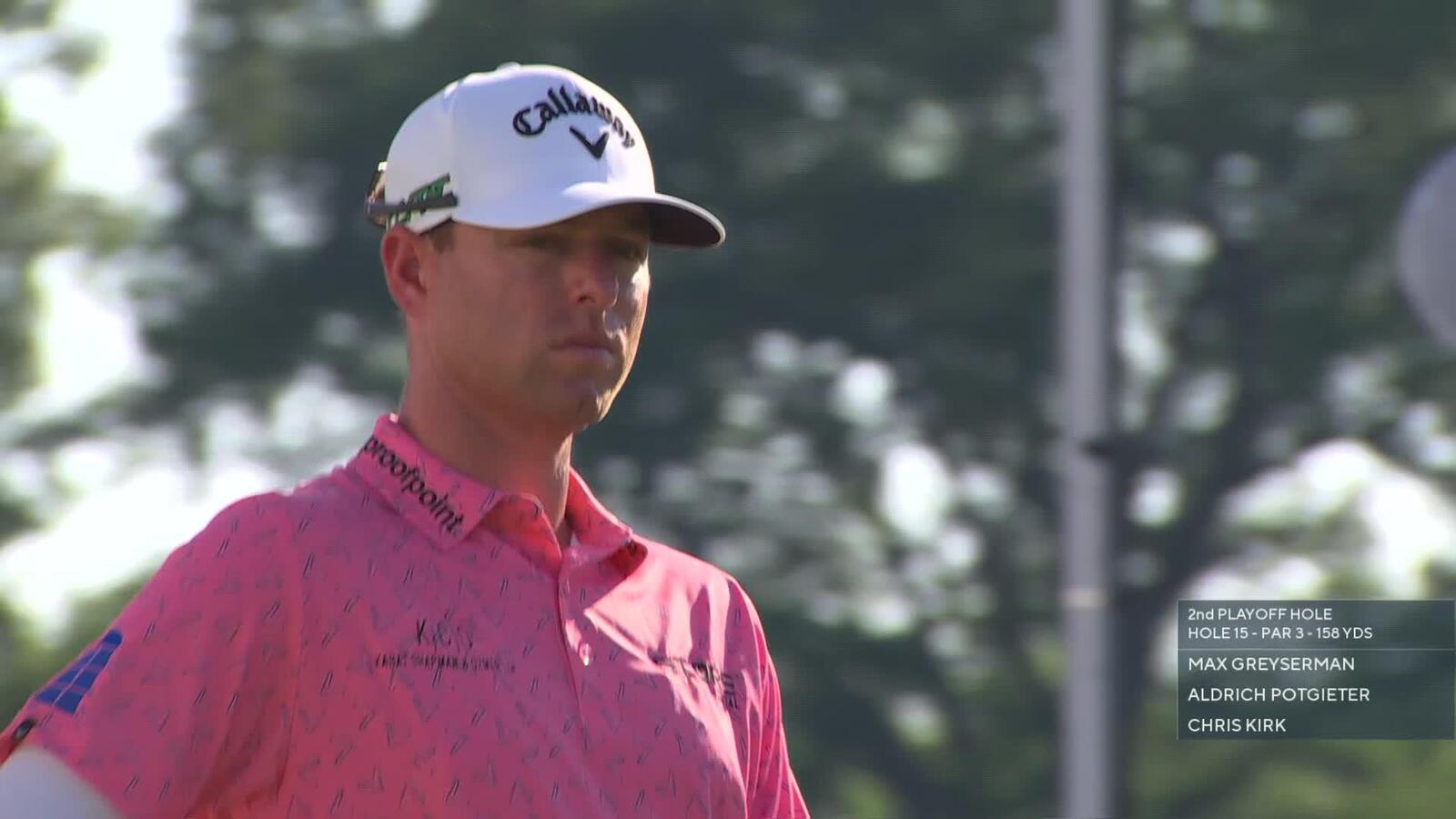 Chris Kirk | Playoff 2 | 15th hole | Shot 4 | 2025 Rocket Classic