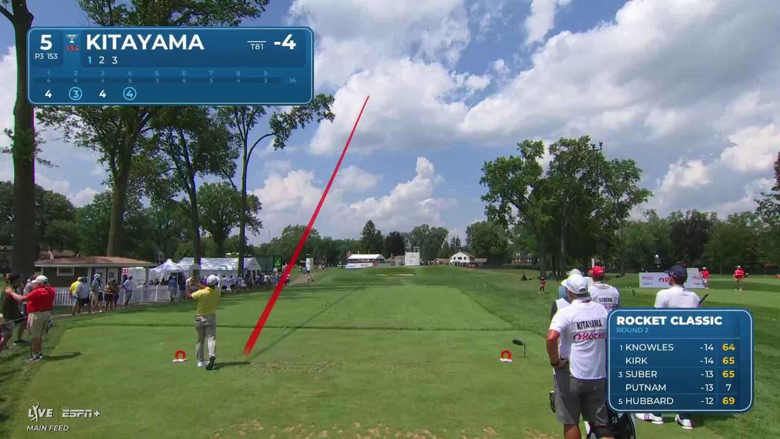 Kurt Kitayama | Round 2 | 5th hole | Shot 1 | 2025 Rocket Classic