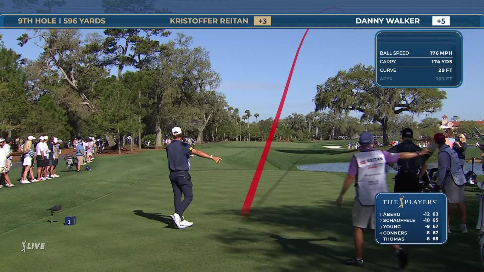 Kristoffer Reitan | Round 3 | 9th hole | Shot 1 | 2026 THE PLAYERS