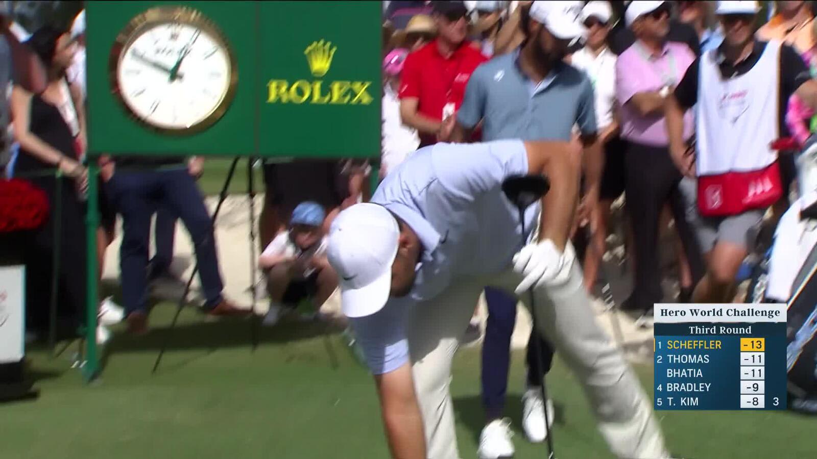 Scottie Scheffler | Round 3 | 1st hole | Shot 1 | 2024 Hero World Challenge