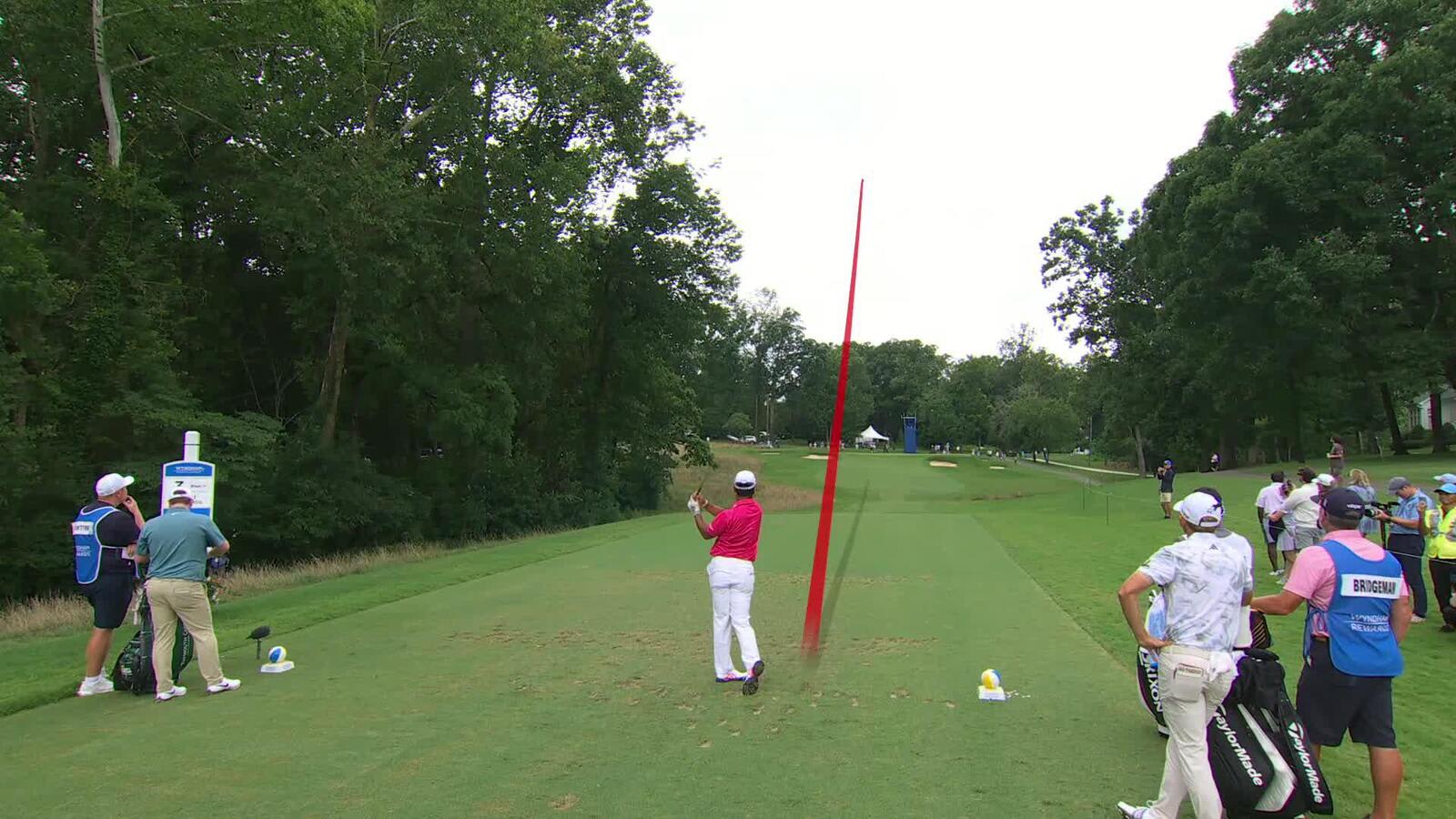 Hideki Matsuyama | Round 3 | 3rd hole | Shot 1 | 2025 Wyndham