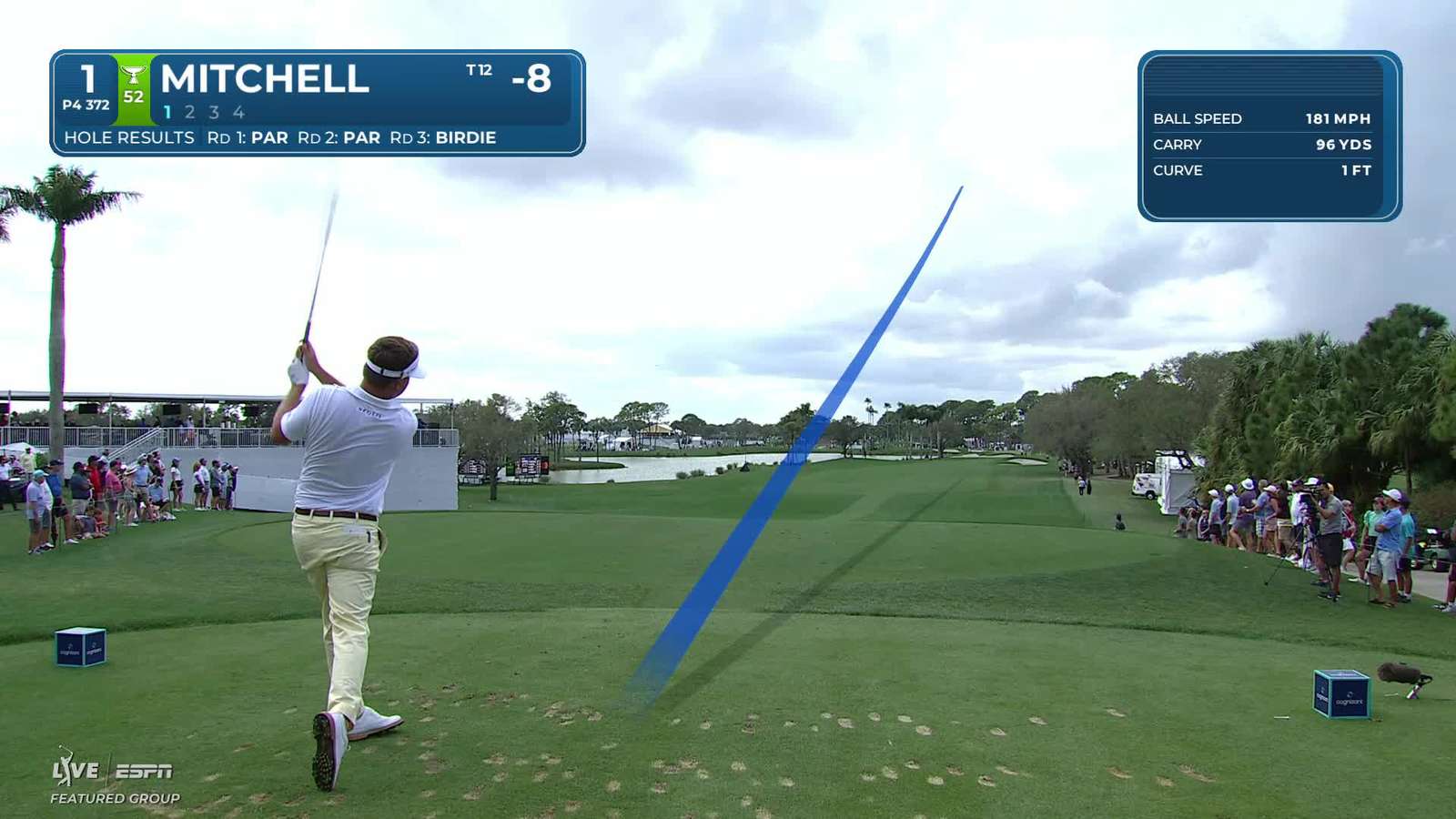 Keith Mitchell | Round 4 | 1st hole | Shot 1 | 2026 Cognizant Classic