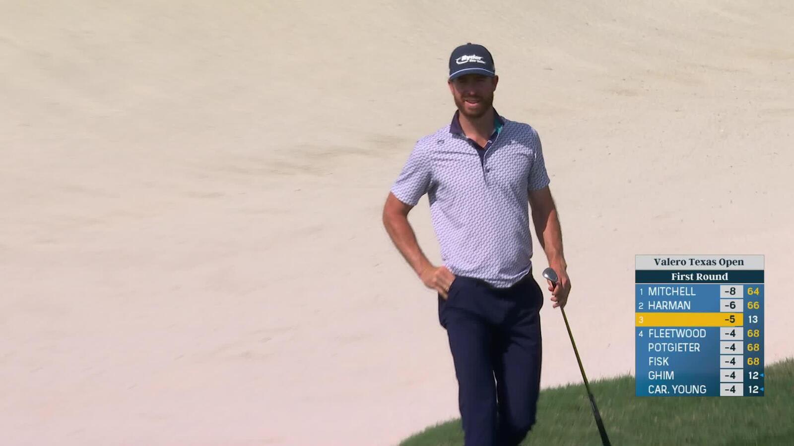 Sam Ryder | Round 1 | 14th hole | Shot 3 | 2025 Valero