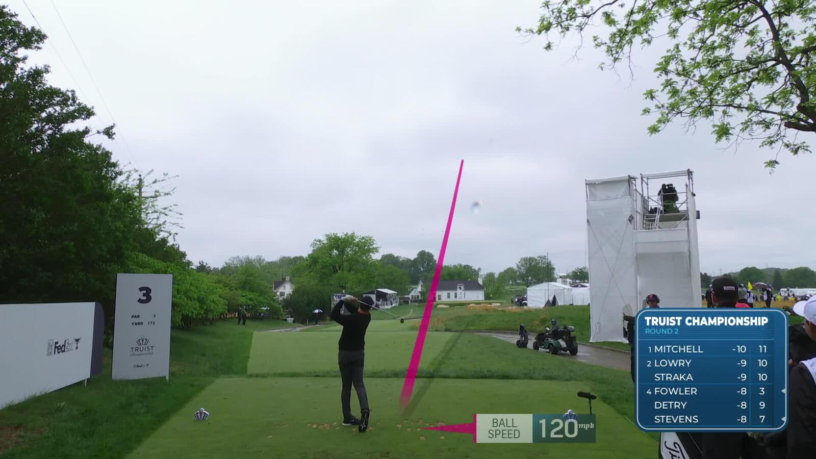 Rory McIlroy | Round 2 | 3rd hole | Shot 1 | 2025 Truist Championship