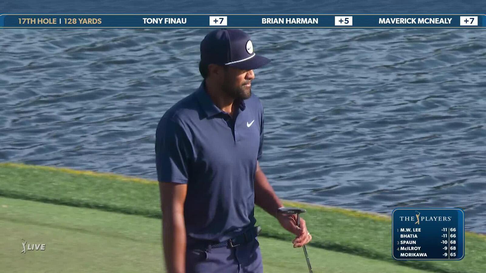 Tony Finau | Round 2 | 17th hole | Shot 5 | 2025 THE PLAYERS