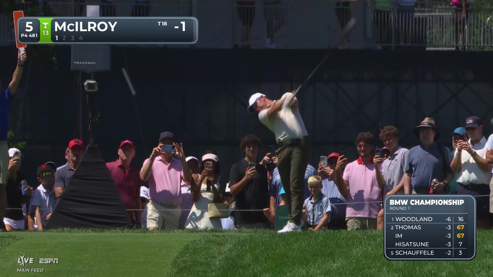 Rory McIlroy | Round 1 | 5th hole | Shot 1 | 2026 BMW Championship
