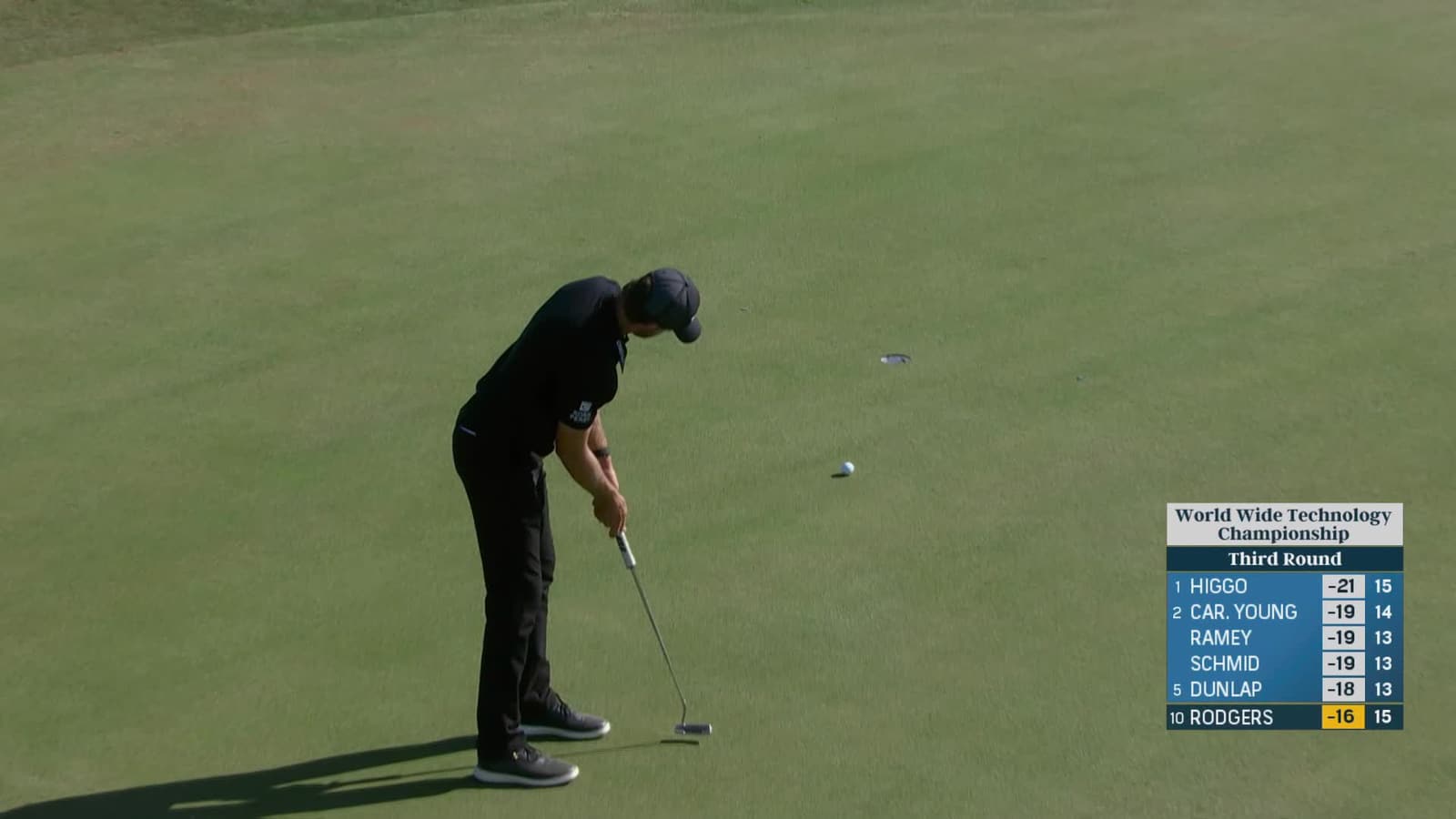 Patrick Rodgers | Round 3 | 15th hole | Shot 3 | 2025 World Wide Technology