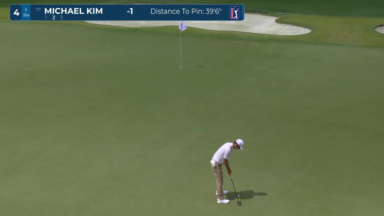 Michael Kim | Round 1 | 4th hole | Shot 2 | 2026 Truist Championship