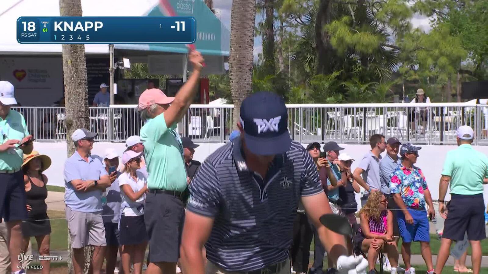 Jake Knapp | Round 1 | 18th hole | Shot 1 | 2025 Cognizant Classic