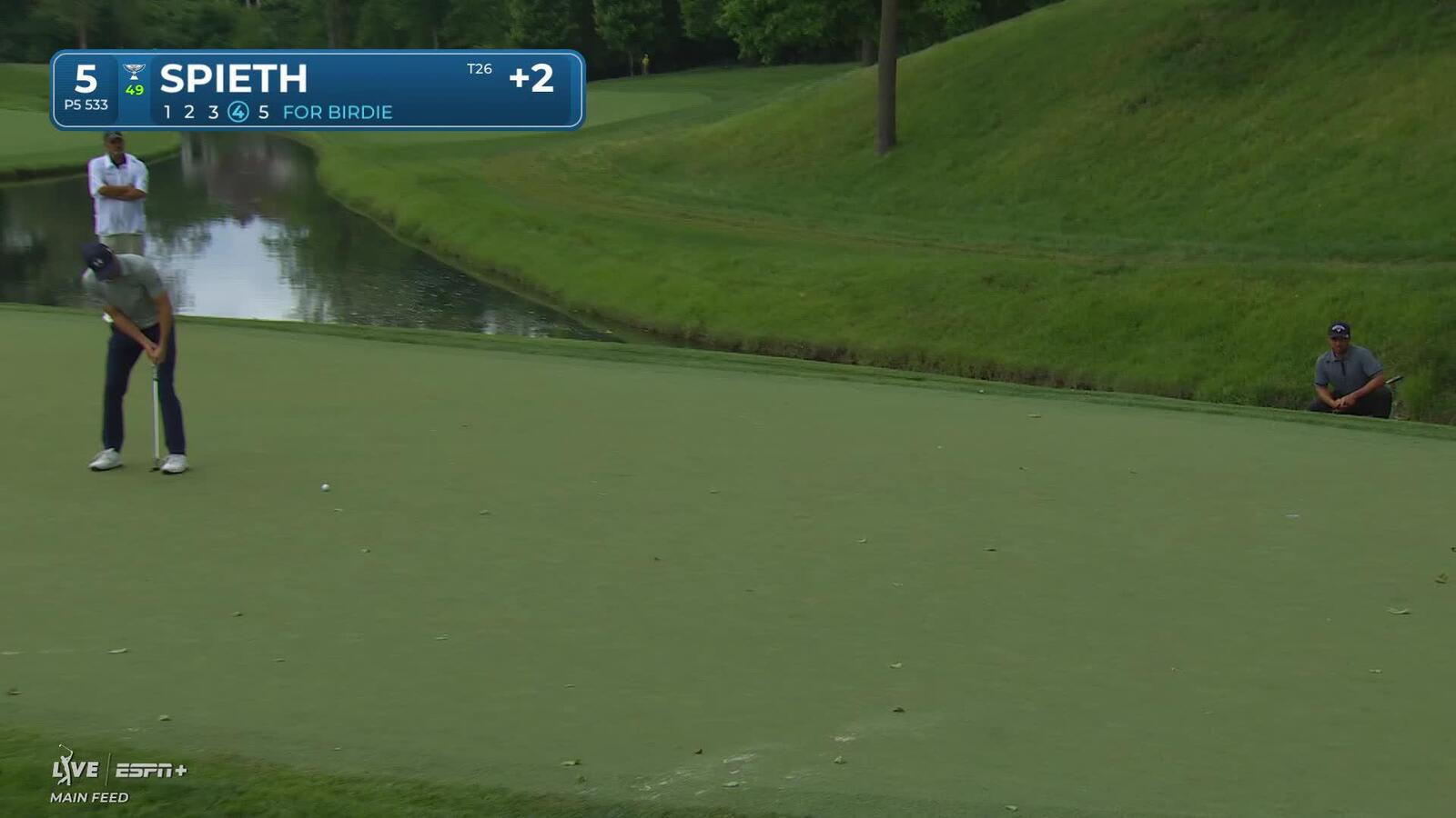 Jordan Spieth | Round 1 | 5th hole | Shot 4 | 2025 the Memorial