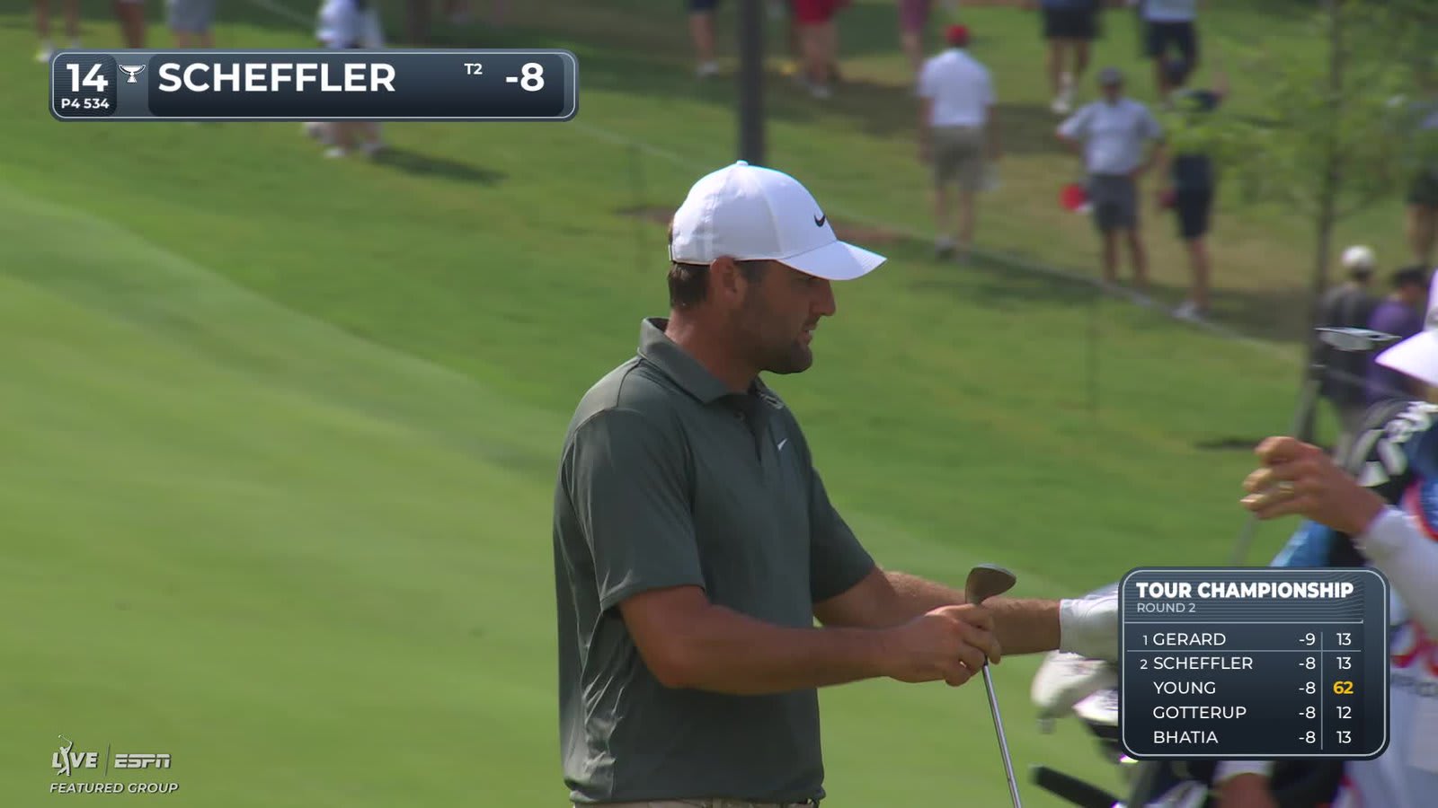 Scottie Scheffler | Round 2 | 14th hole | Shot 3 | 2026 TOUR Championship