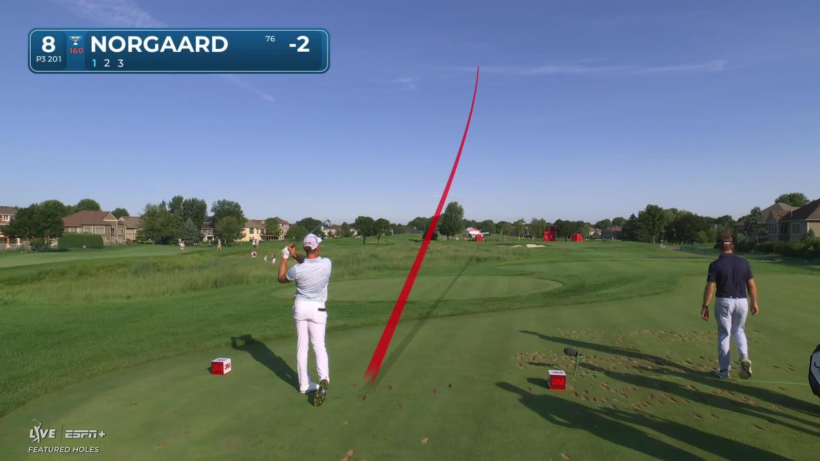 Niklas Norgaard | Round 4 | 8th hole | Shot 1 | 2025 3M Open