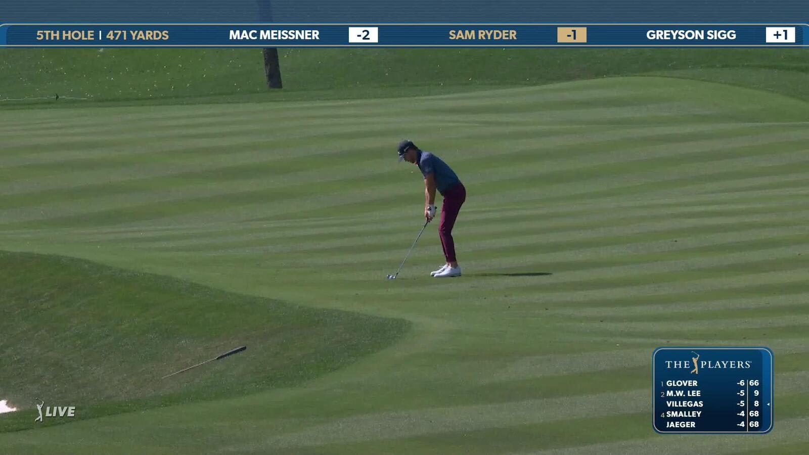 Sam Ryder | Round 1 | 5th hole | Shot 2 | 2025 THE PLAYERS