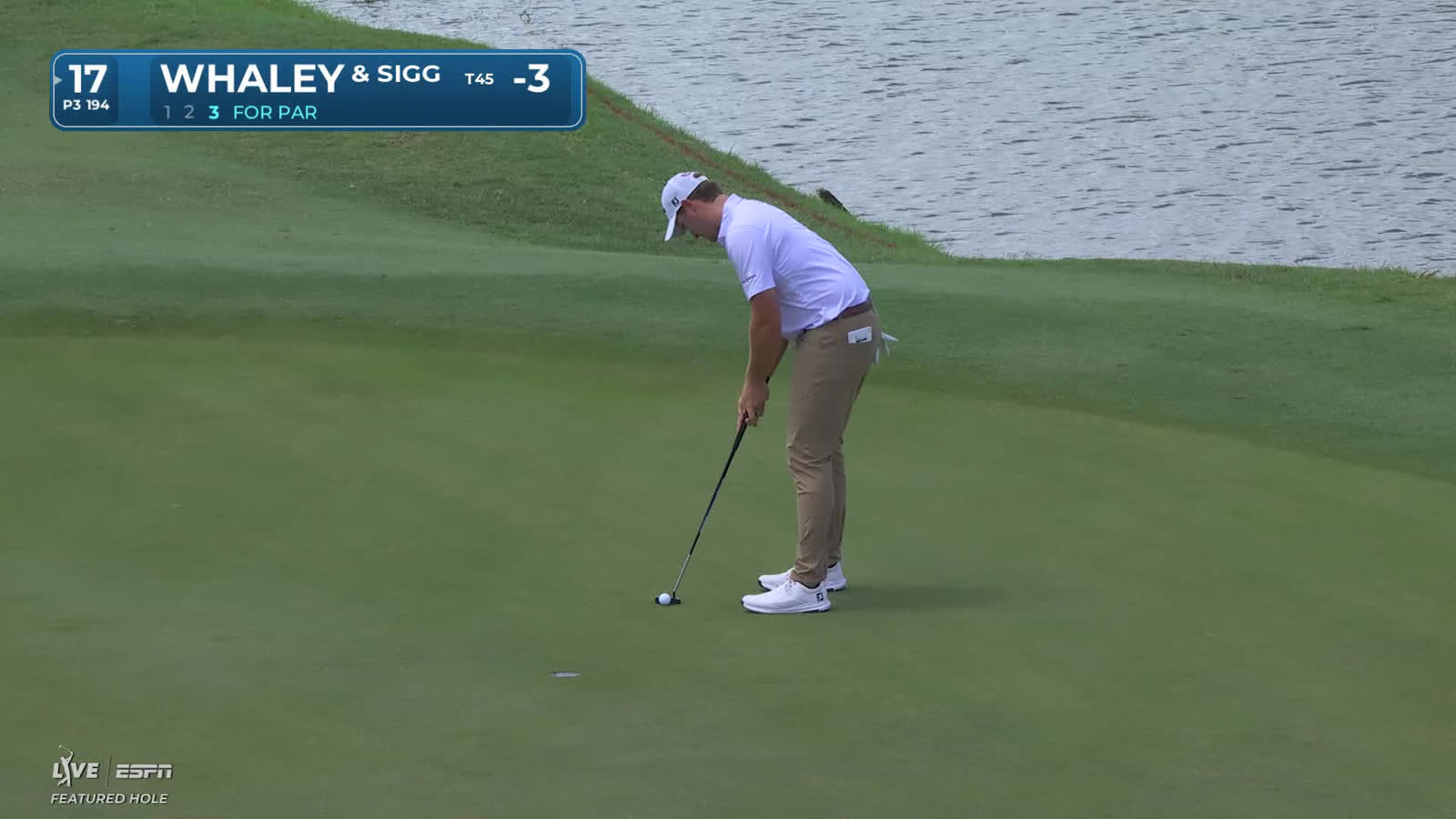 Vince Whaley | Round 1 | 17th hole | Shot 3 | 2026 Zurich Classic