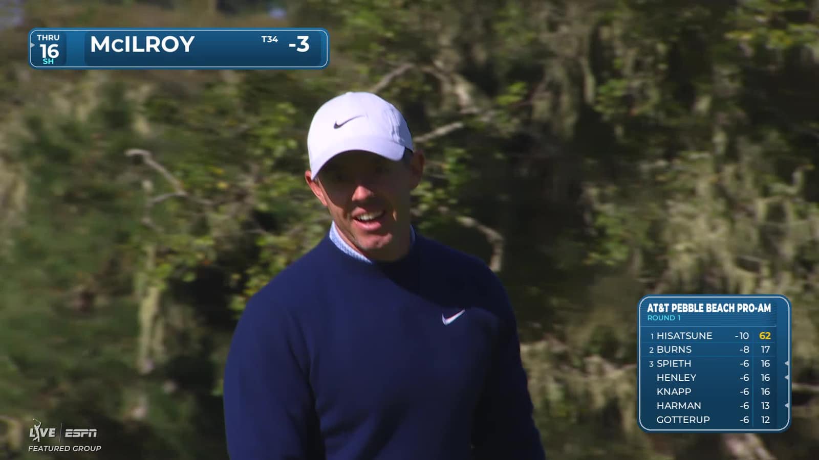Rory McIlroy | Round 1 | 7th hole | Shot 5 | 2026 AT&T Pebble Beach