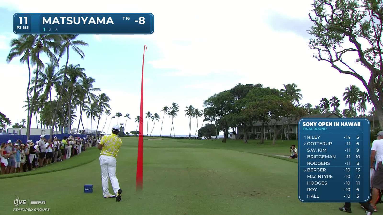 Hideki Matsuyama | Round 4 | 11th hole | Shot 1 | 2026 Sony Open