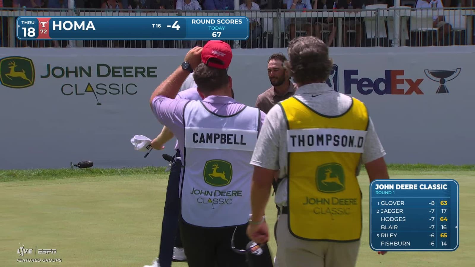 Max Homa | Round 1 | 9th hole | Shot 4 | 2026 John Deere