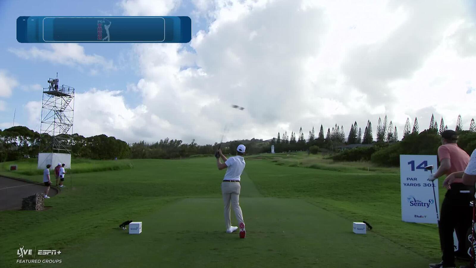 Thomas Detry | Round 2 | 14th hole | Shot 1 | 2025 The Sentry