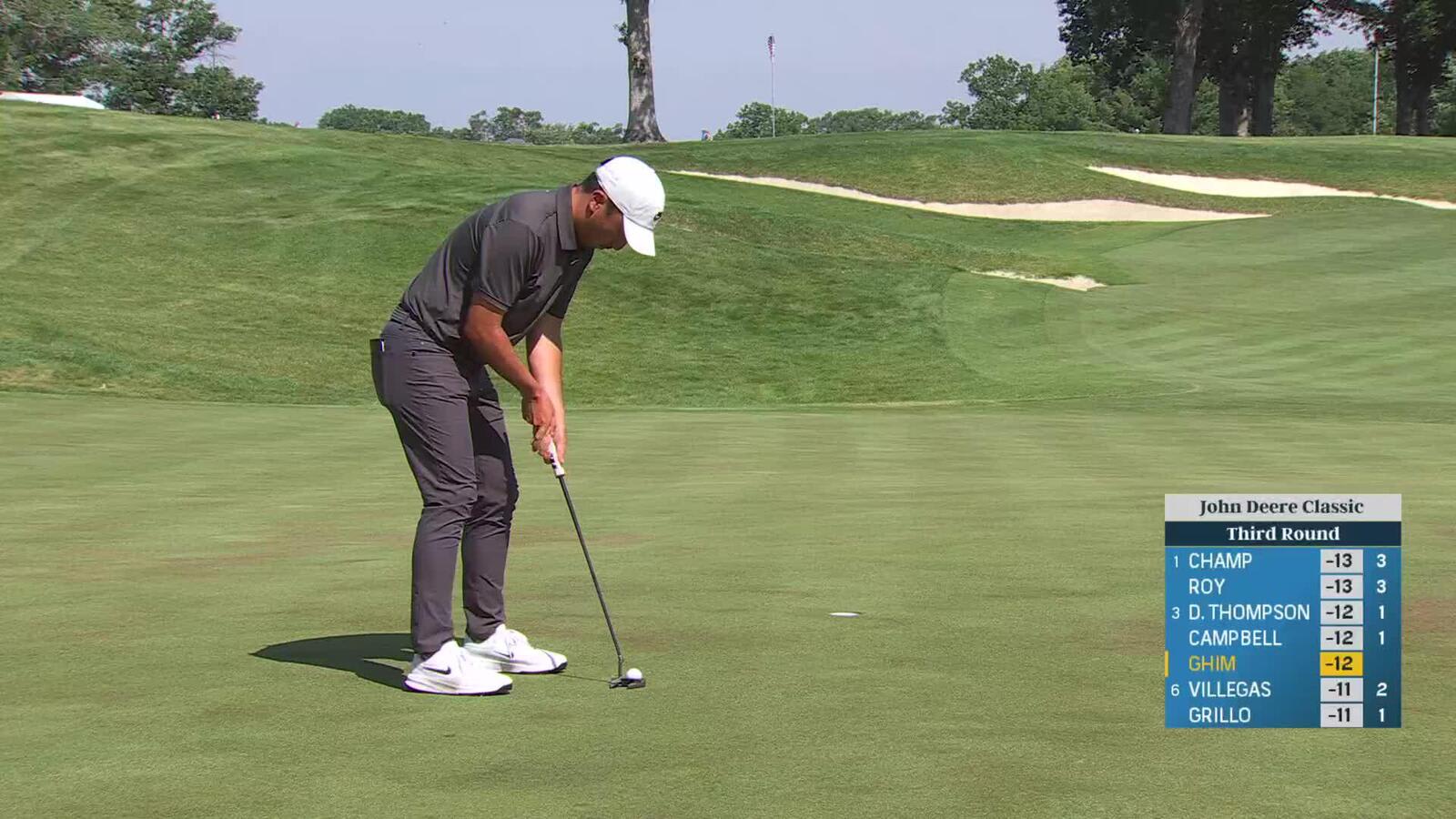 Doug Ghim | Round 3 | 1st hole | Shot 4 | 2025 John Deere