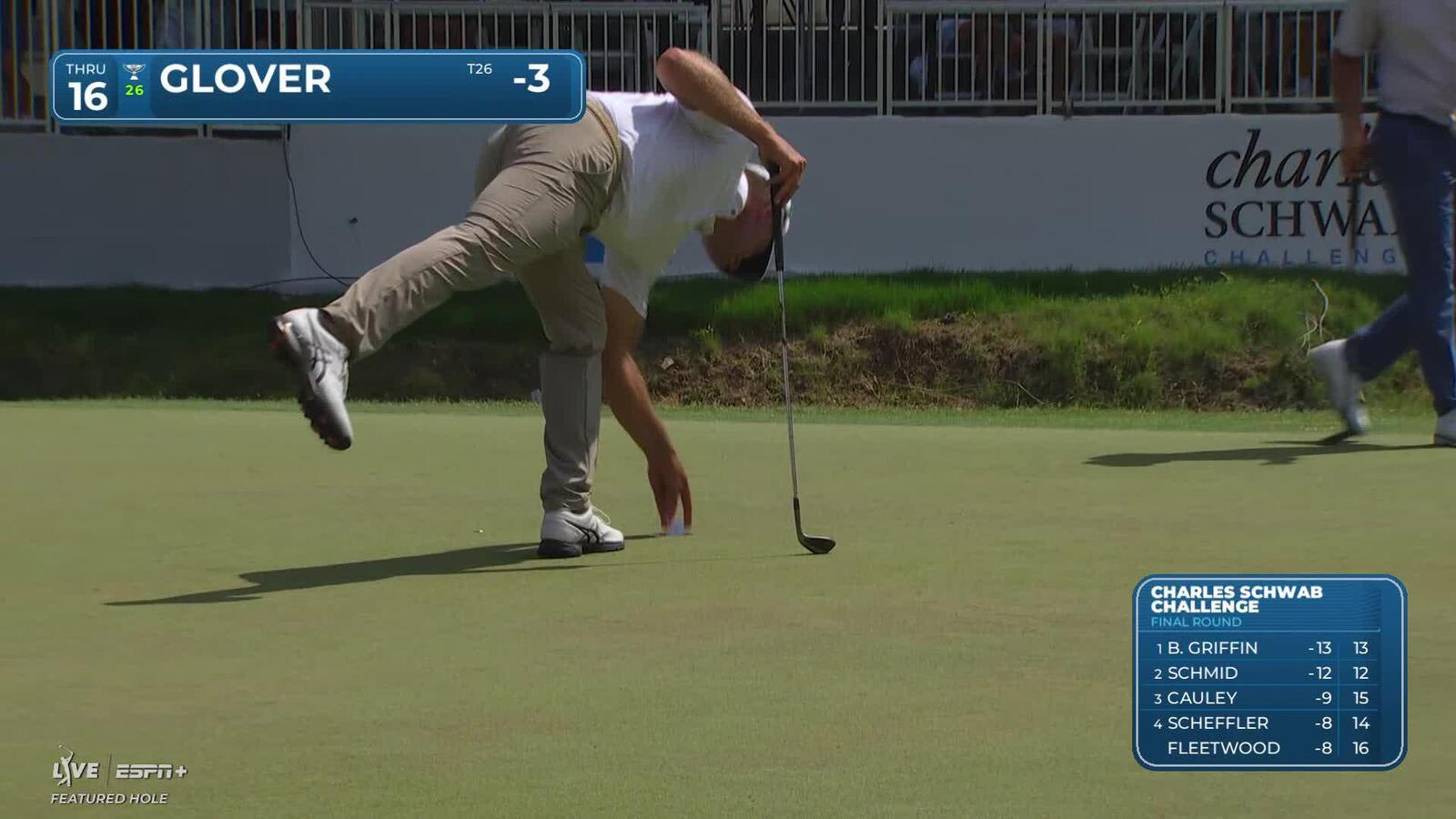 Lucas Glover | Round 4 | 16th hole | Shot 2 | 2025 Charles Schwab