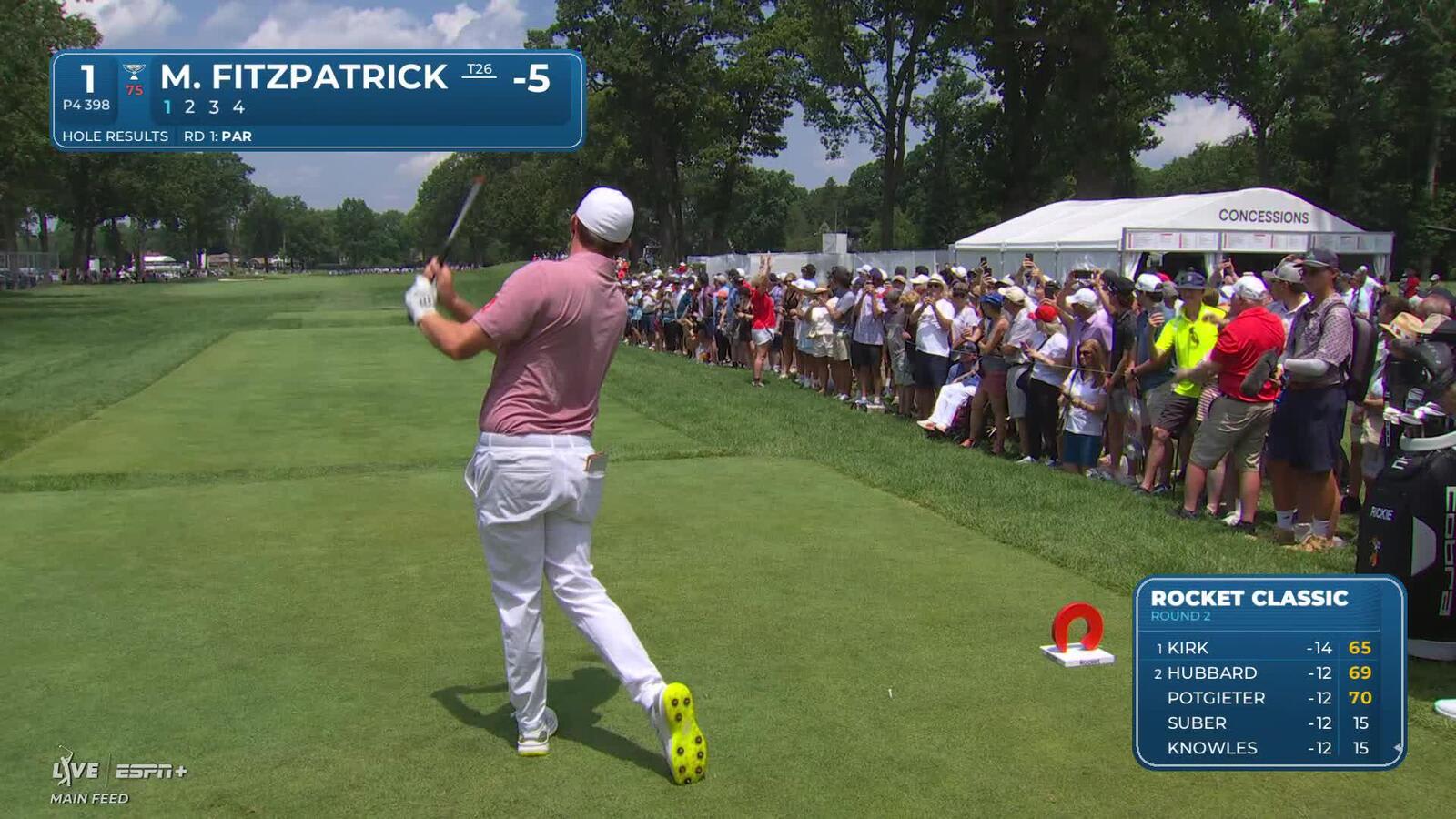 Matt Fitzpatrick | Round 2 | 1st hole | Shot 1 | 2025 Rocket Classic