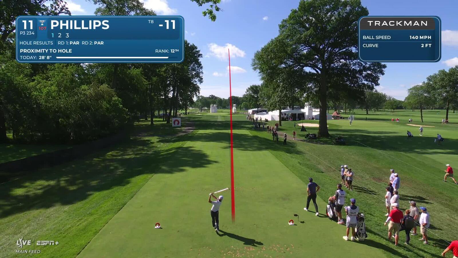 Chandler Phillips | Round 3 | 11th hole | Shot 1 | 2025 Rocket Classic