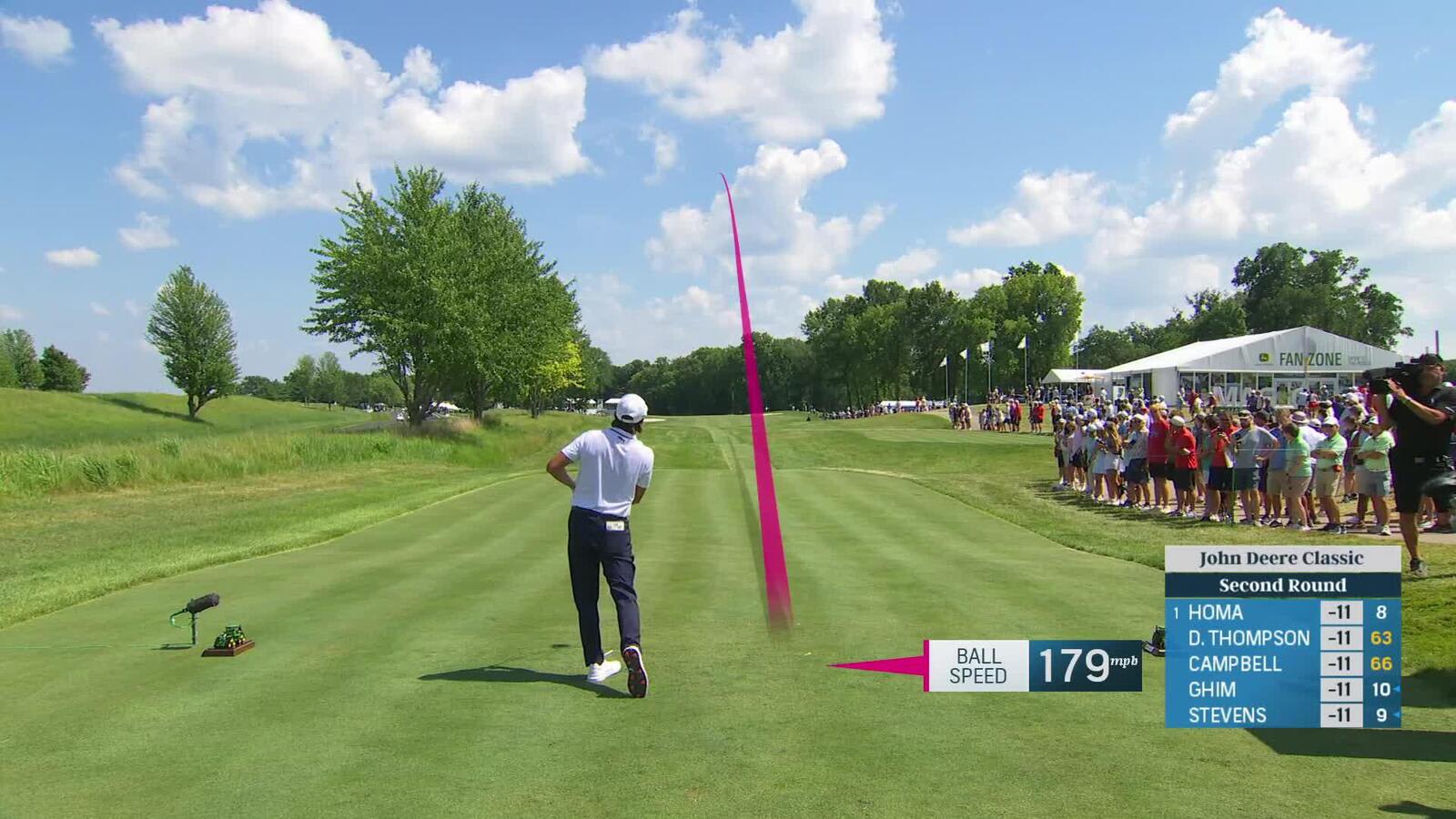 Rickie Fowler | Round 2 | 9th hole | Shot 1 | 2025 John Deere