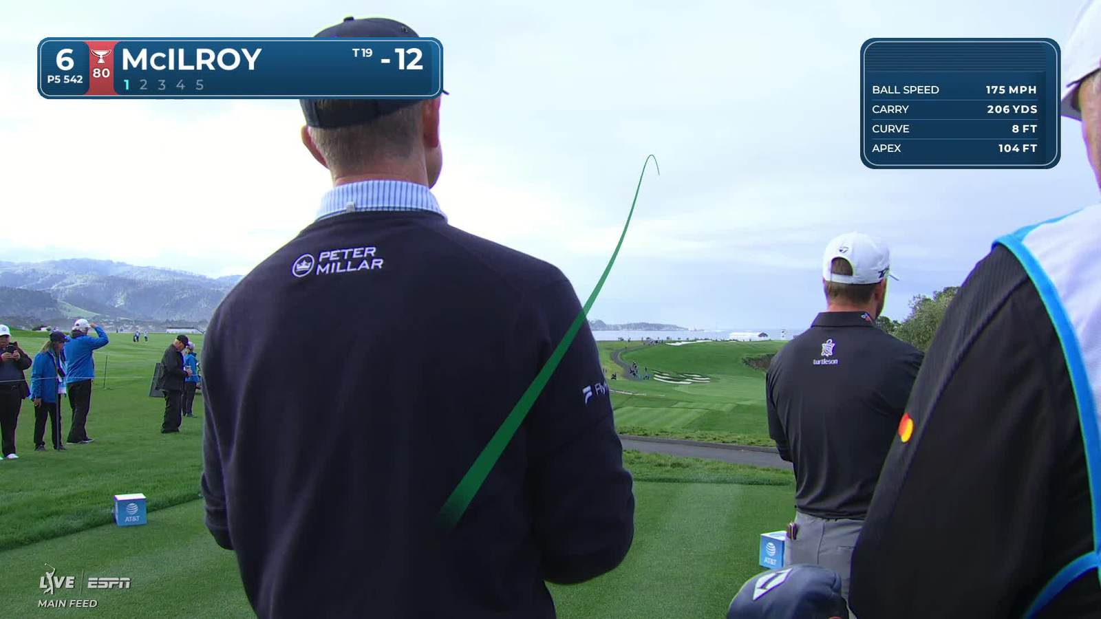 Rory McIlroy | Round 4 | 6th hole | Shot 1 | 2026 AT&T Pebble Beach