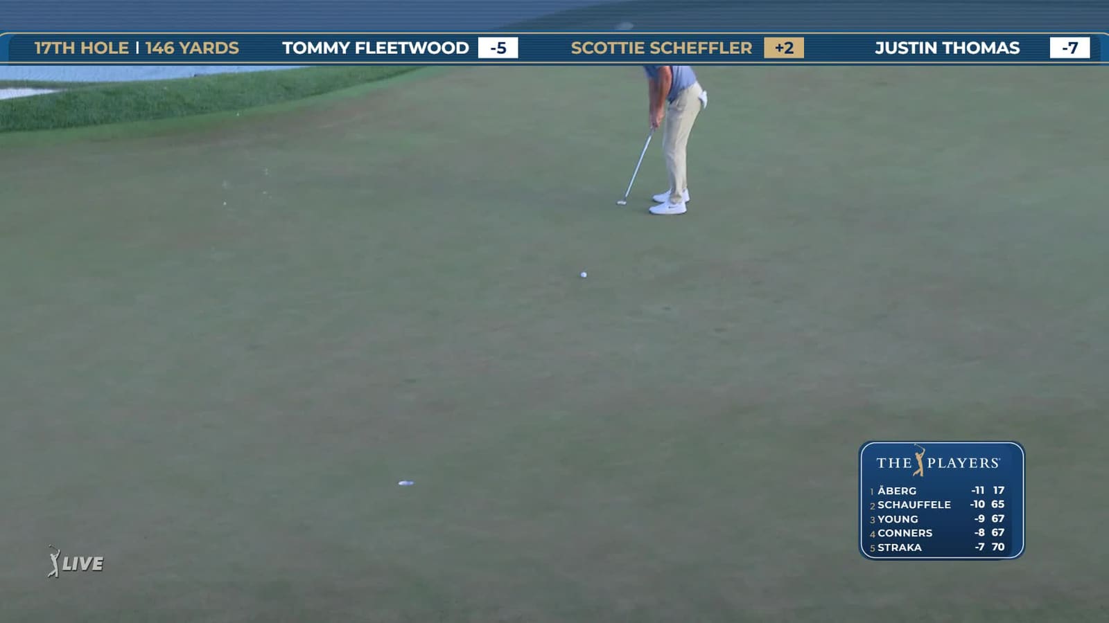 Scottie Scheffler | Round 2 | 17th hole | Shot 2 | 2026 THE PLAYERS