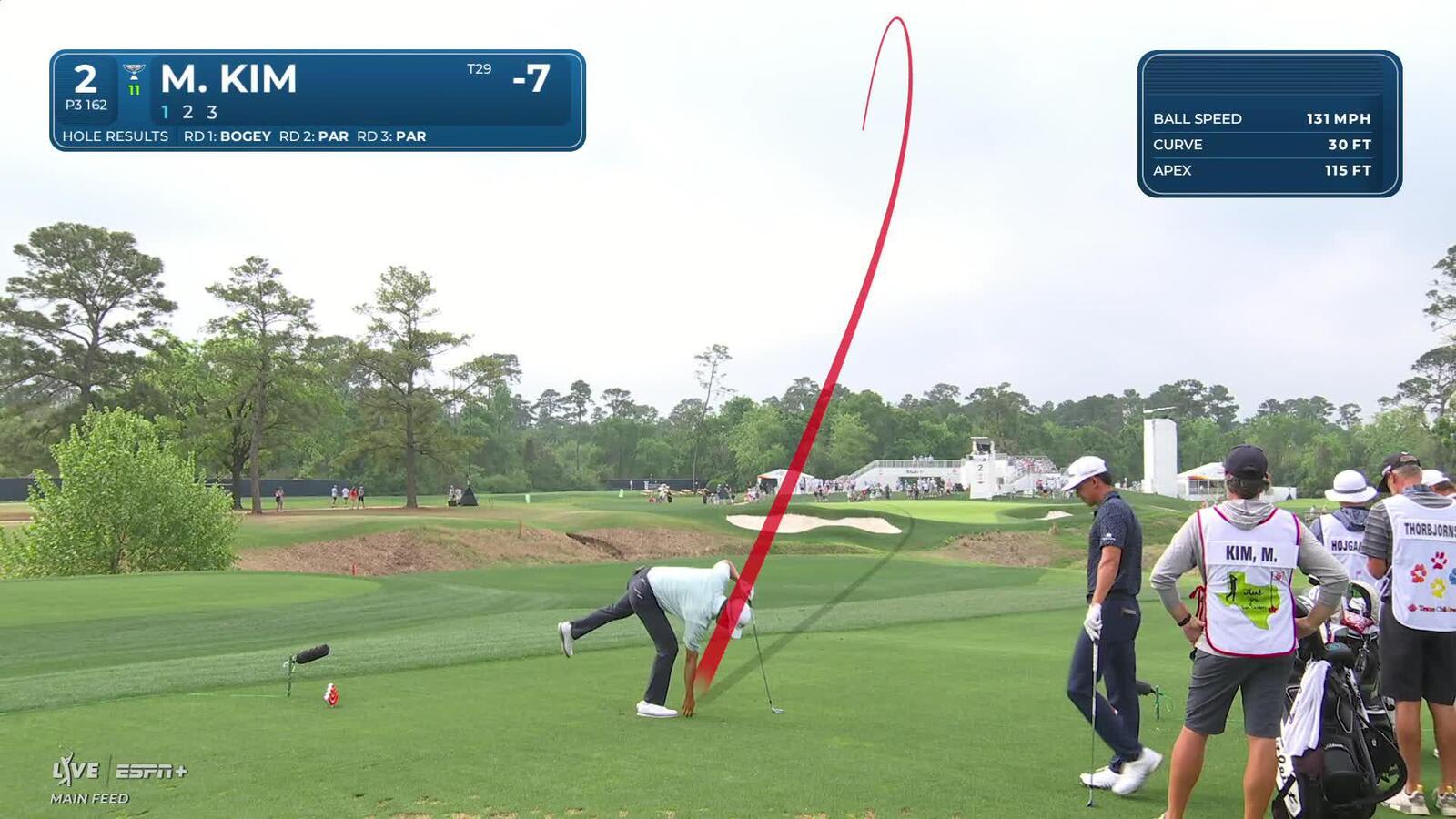 Michael Kim | Round 4 | 2nd hole | Shot 1 | 2025 Houston Open