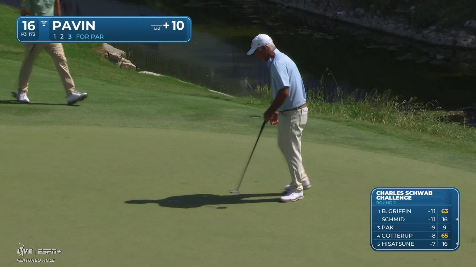 Corey Pavin | Round 2 | 16th hole | Shot 3 | 2025 Charles Schwab