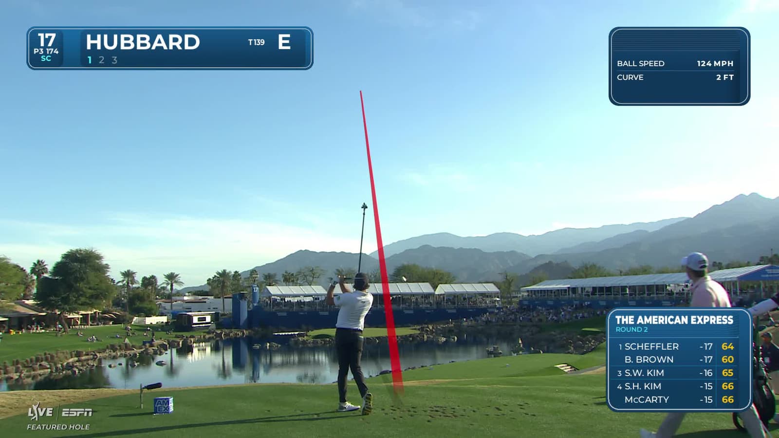 Mark Hubbard | Round 2 | 17th hole | Shot 1 | 2026 The American Express