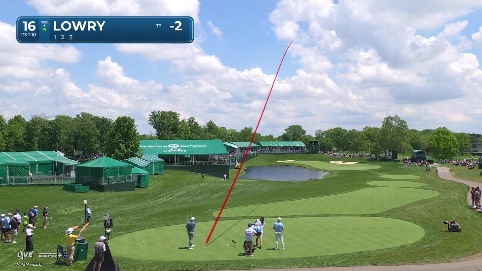 Shane Lowry | Round 1 | 16th hole | Shot 1 | 2025 the Memorial