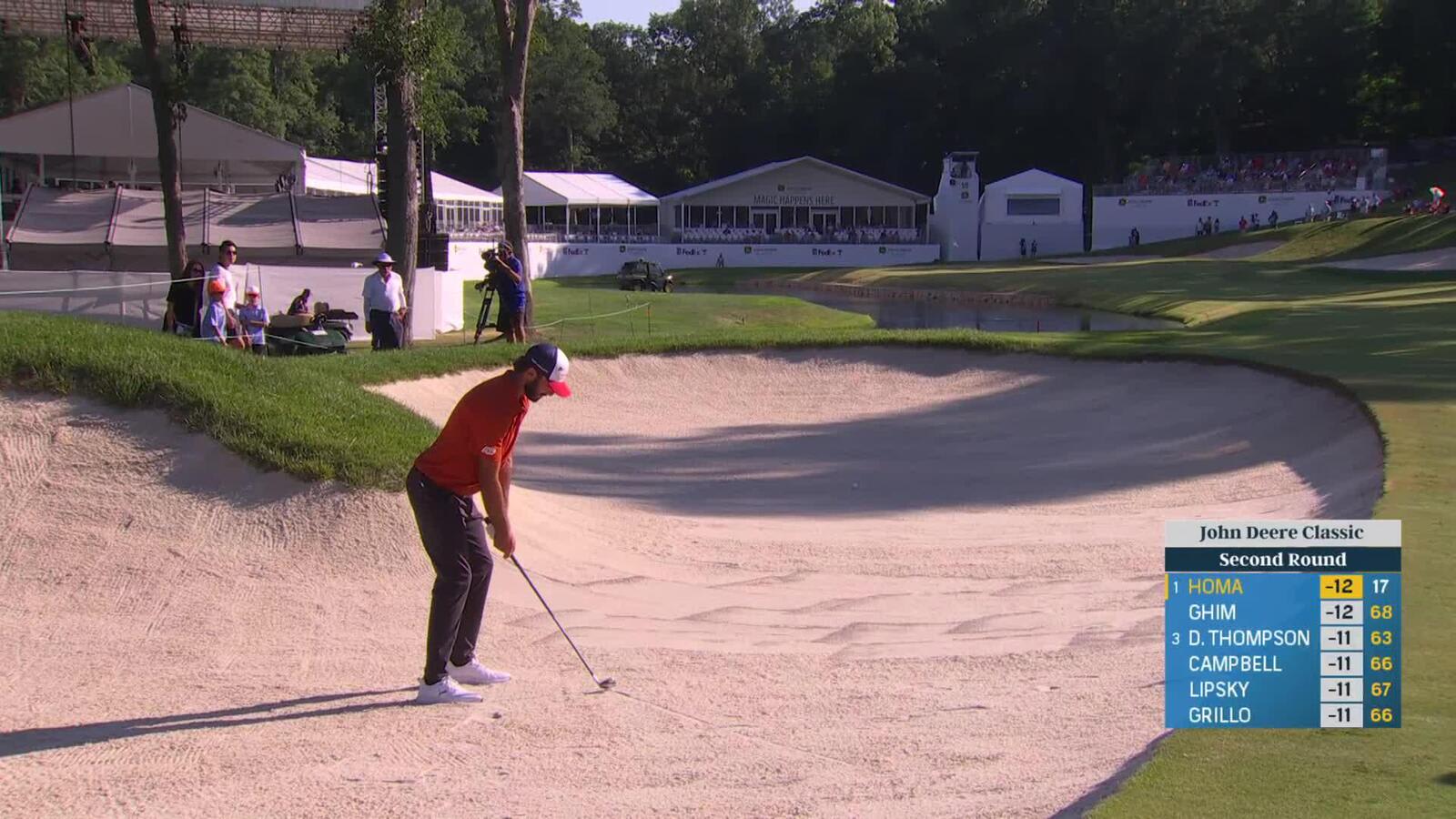 Max Homa | Round 2 | 18th hole | Shot 2 | 2025 John Deere