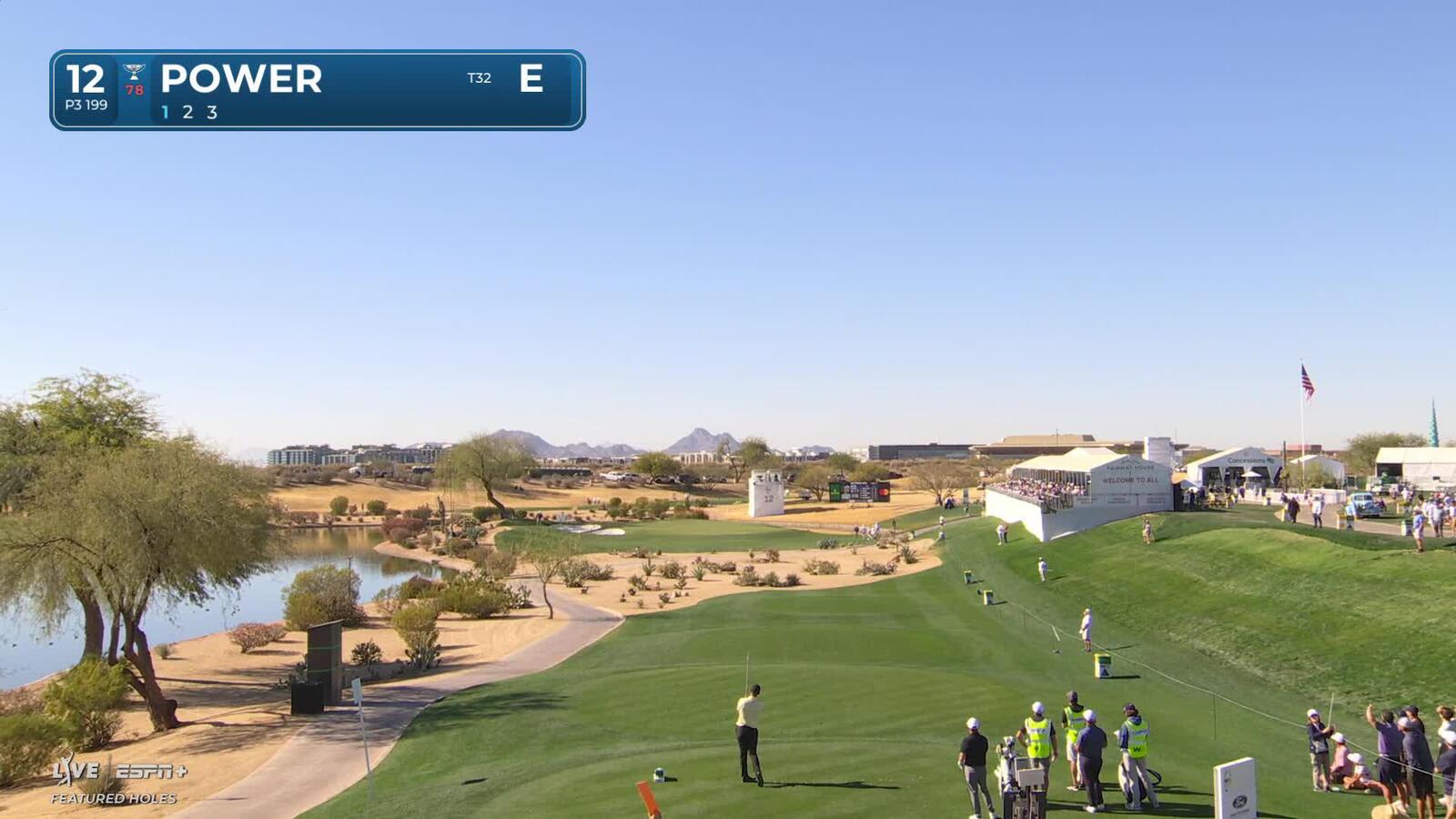 Seamus Power | Round 1 | 12th hole | Shot 1 | 2025 WM Phoenix Open